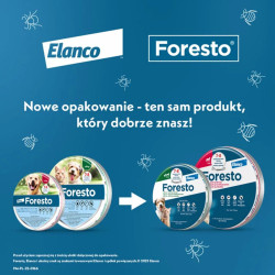 Elanco Foresto Obroża przeciw pchłom i kleszczom dla psów i kotów poniżej 8 kg