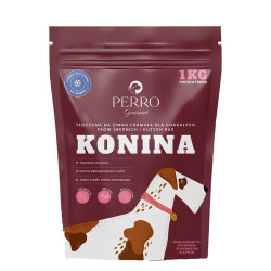 Perro Gourmet Konina Karma tłoczona na zimno, rasy średnie i duże 1kg