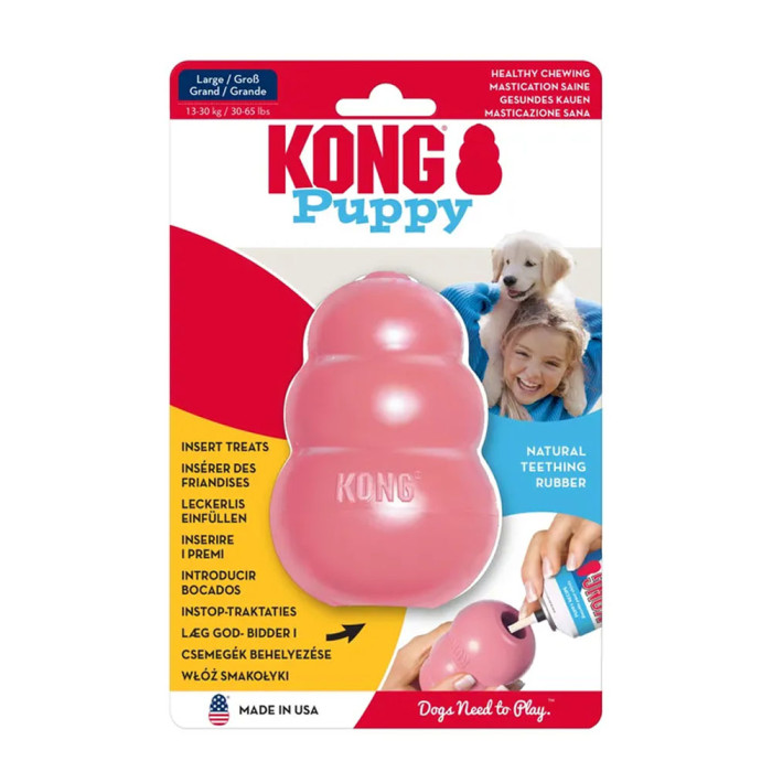 Kong Puppy rozmiar L różowy