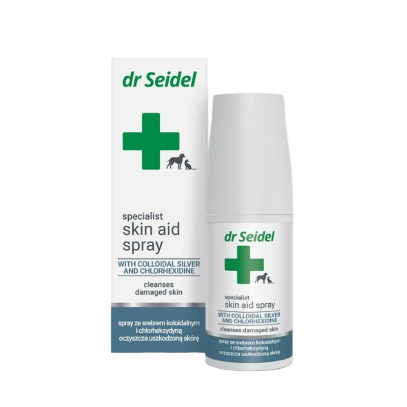 dr Seidel Skin Aid Spray ze srebrem koloidalnym i chlorheksydyną 50ml