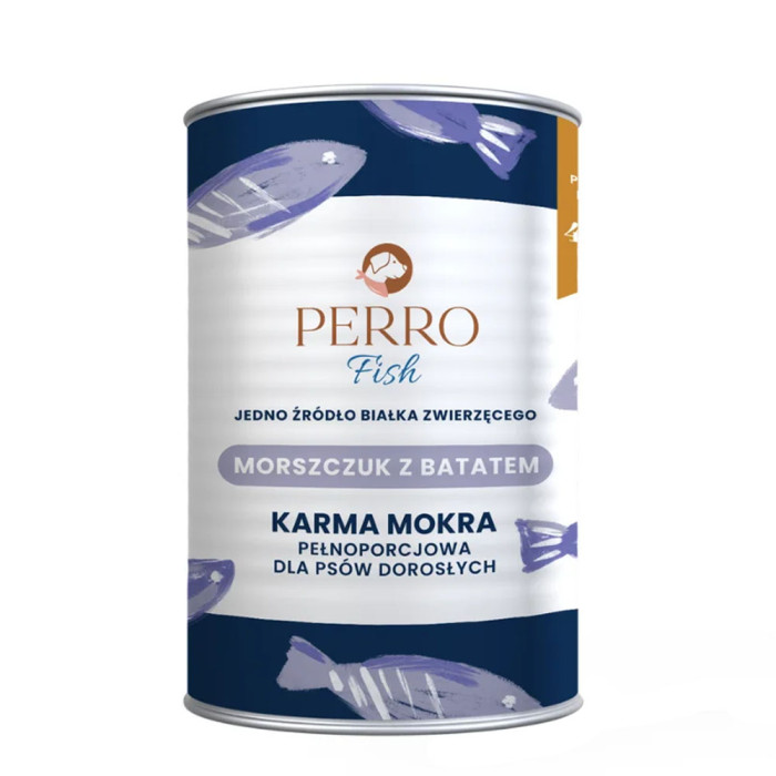 Perro Morszczuk z batatem mokra karma dla psa 400g