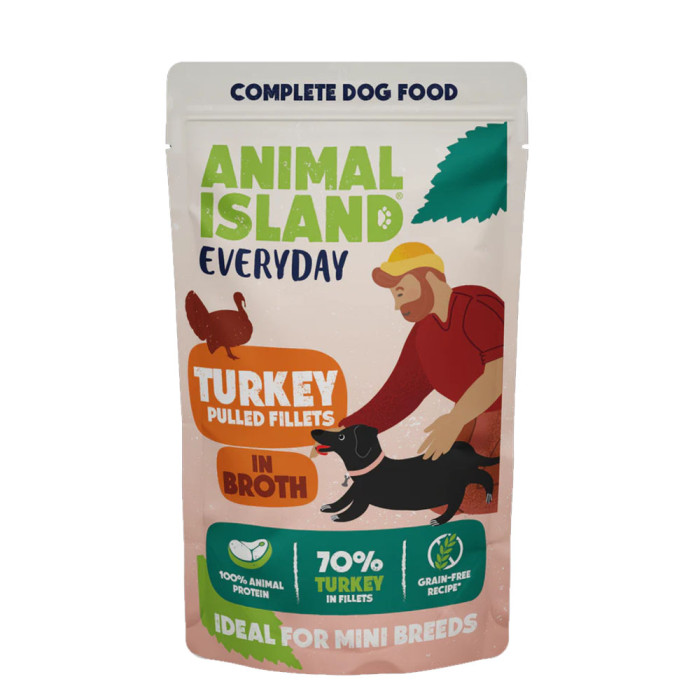 Animal Island Indyk w Rosole Mokra Karma dla Psów Ras Mini 150g