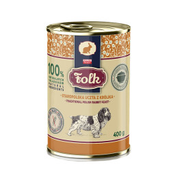FOLK Staropolska uczta z królika 400g - karma mokra dla psa