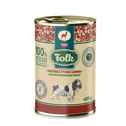 FOLK Mazurska pyszna sarnina 400g - karma mokra dla psa