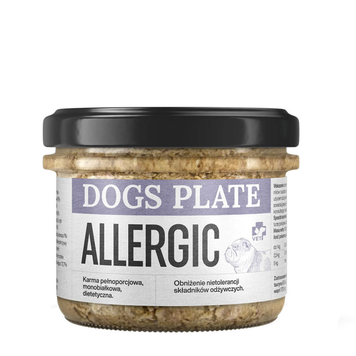 Dogs Plate Vet Hypoallergic karma mokra dla psa 180g