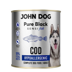 John Dog Pure Black Sensi Dorsz 800g - mokra karma monobiałkowa dla psa
