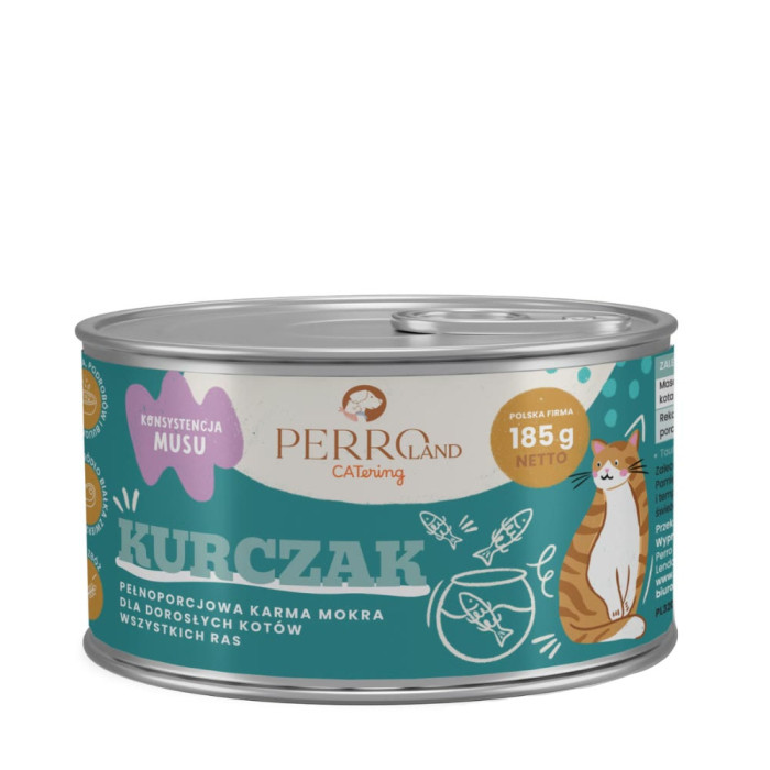 Perro CATering KURCZAK 185g- mokra karma dla kota