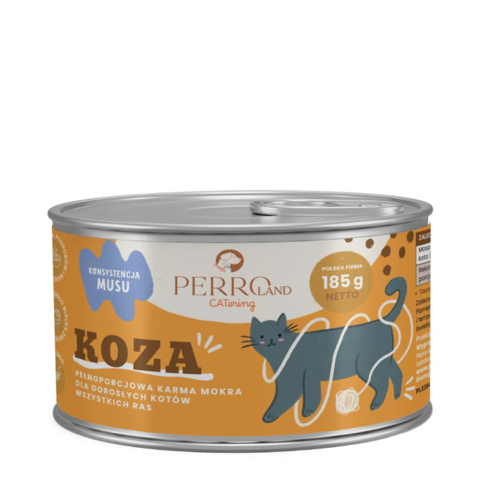 Perro CATering KOZA 185g- mokra karma dla kota
