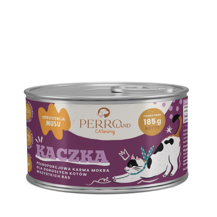 Perro CATering KACZKA 185g - karma mokra dla kota