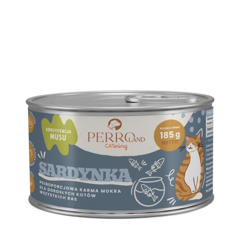 Perro CATering SARDYNKA 185g- mokra karma dla kota