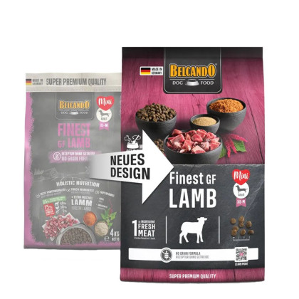 Belcando Finest GF Lamb jagnięcina dla psów dorosłych ras S-M 4 kg