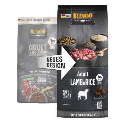 Belcando Adult Lamb & Rice Sucha karma 1 kg  dla psów wrażliwych o normalnej aktywności M-XL