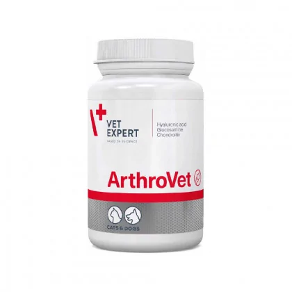 VetExpert Arthrovet Preparat na stawy dla psów i kotów Polecany przy urazach ortopedycznych 60 tabletek