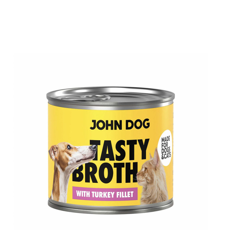 John Dog Tasty Broth Zupa dla kota i psa z indykiem 140g