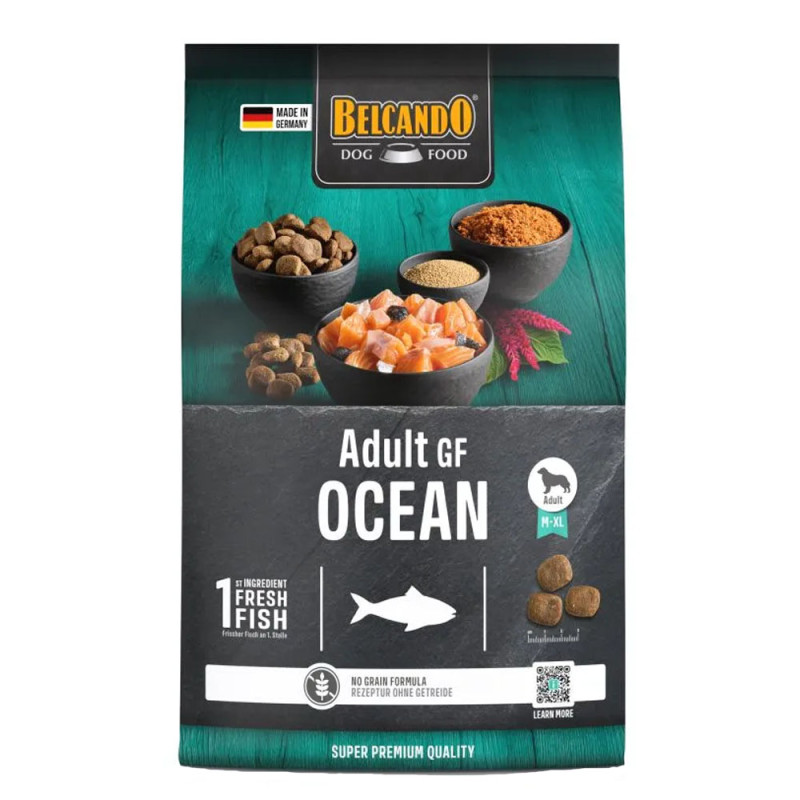 Belcando Adult GF Ocean Sucha karma 4 kg dla psów ryba M-XL
