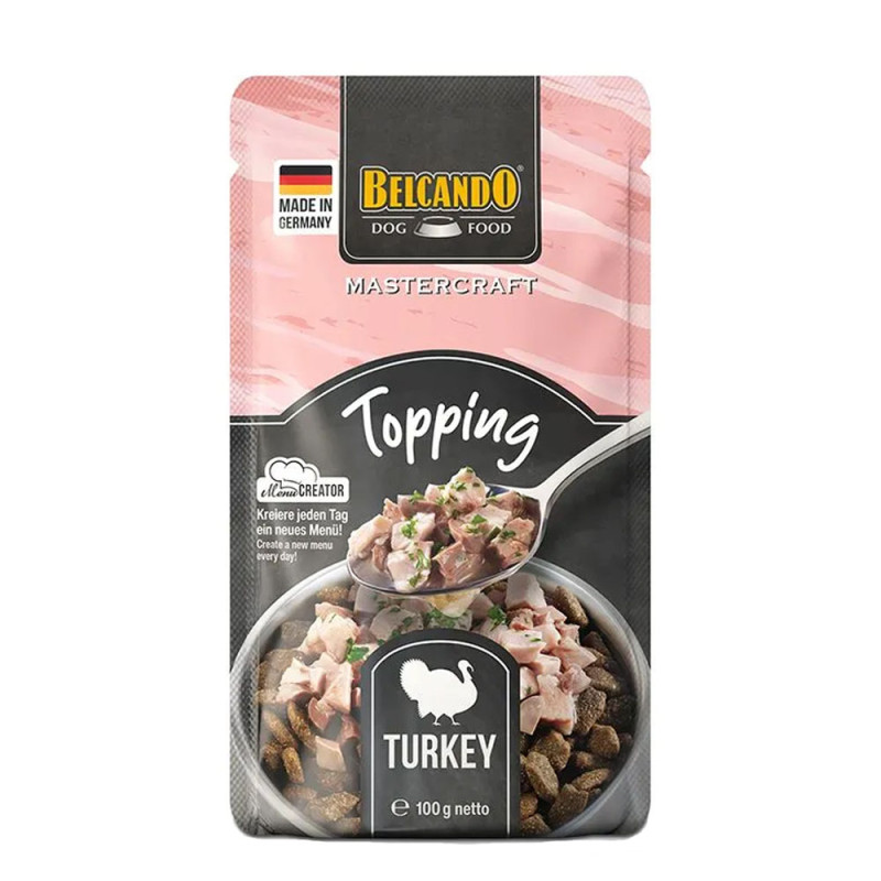 Belcando Mastercraft Topping Polewa do suchej karmy dla psów indyk z pietruszką 100g