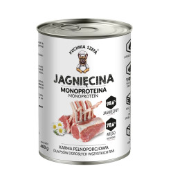 Kuchnia Szefa mokra karma dla psa jagnięcina 400g