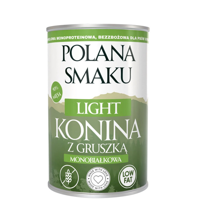 Polana Smaku Light Konina z gruszką mokra karma dla psa 400g