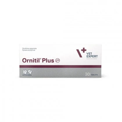 VetExpert Ornitil Plus Preparat na w膮trob臋 dla ps贸w i kot贸w 30 tabletek
