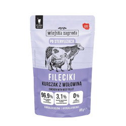 Wiejska Zagroda Filet Kurczak z wołowiną 85g saszetka