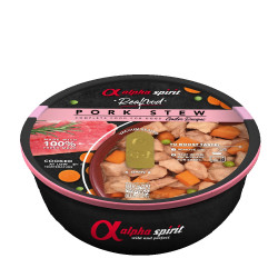 Alpha Spirit Karma mokra dla psa Real Food Gulasz Wieprzowina 280g