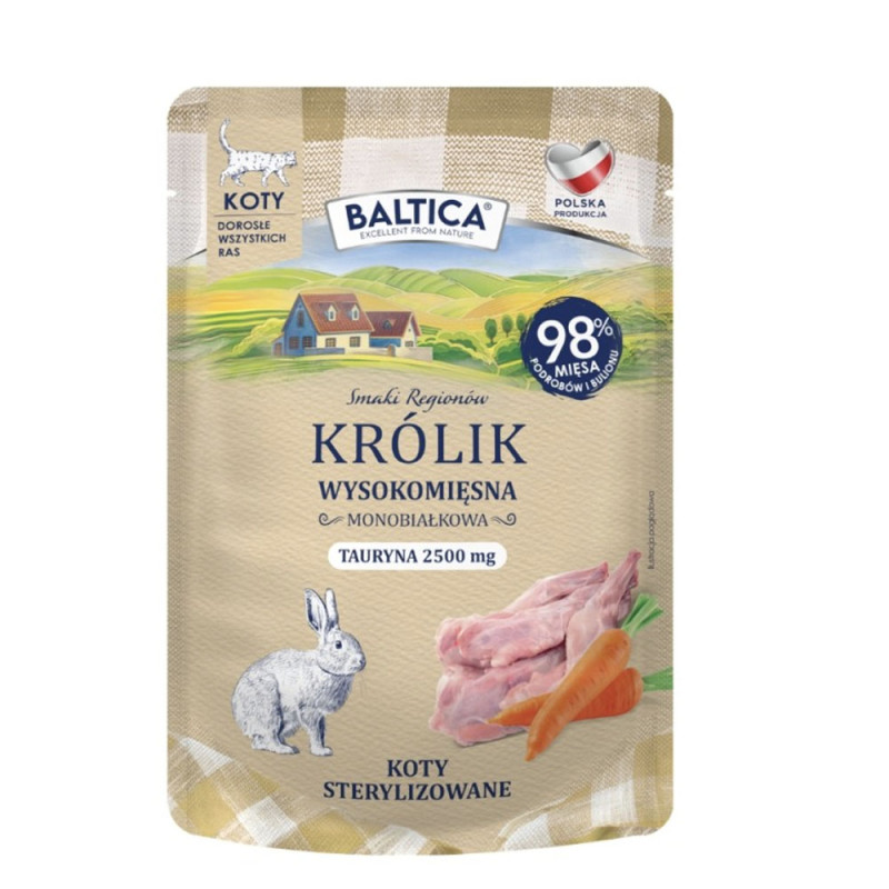 Baltica KOT Królik 100g saszetka