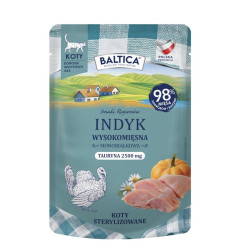Baltica Smaki Regionów Indyk 100g saszetka dla kota