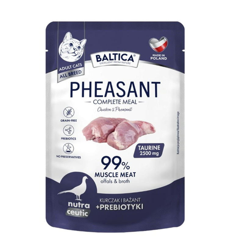 Baltica Neutraceutic Kurczak z bażantem 100g saszetka dla kota