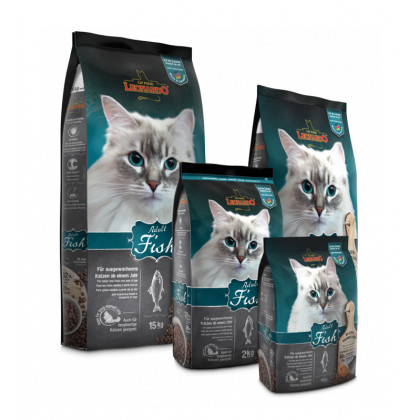 Sucha karma dla kotów łosoś i ryż Leonardo Adult Fish łatwo przyswajalna produkt 7,5 kg