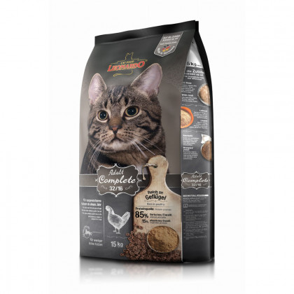 Leonardo Adult Complete 32/16 Sucha karma dla kotów o niskiej aktywności zawiera tłuszcze omega-3 produkt 15kg