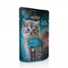 Leonardo Kitten Finest Selection Mokra karma dla kociąt z drobiem Zawiera olej z łososia saszetka 85g