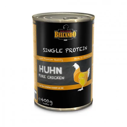 Puszka monoproteinowej Single Protein mokrej karmy z kurczaka dla psów 400g