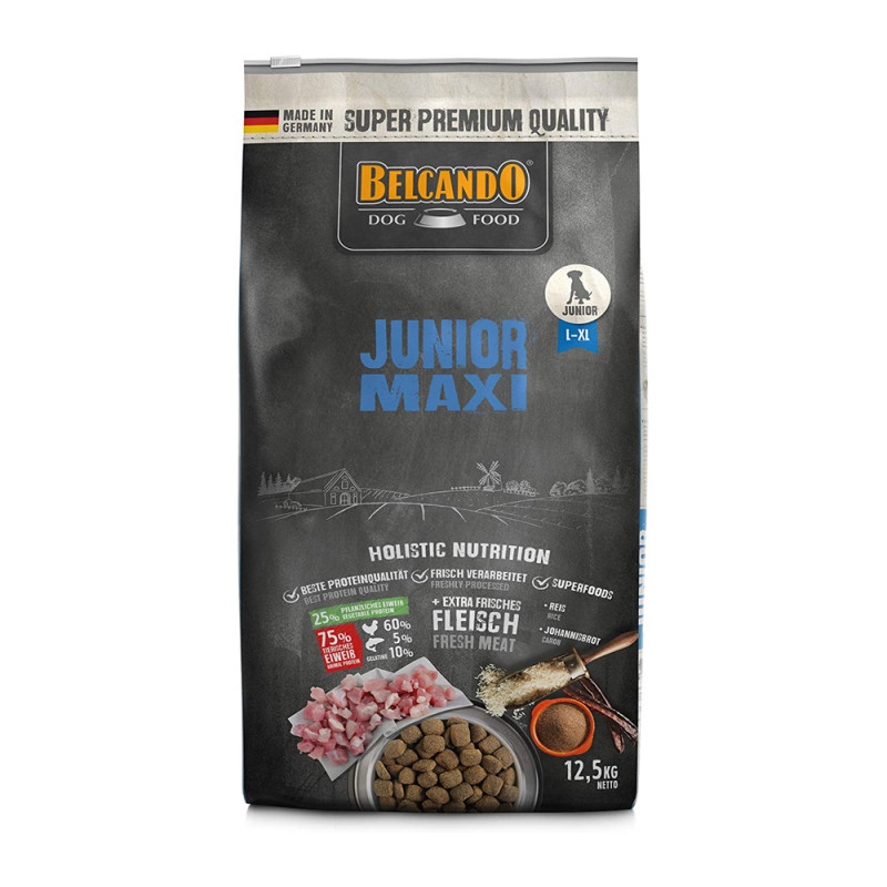 Belcando Junior Maxi worek 12,5 kg sucha karma smak dróg dla młodych psów ras dużych i wielkich