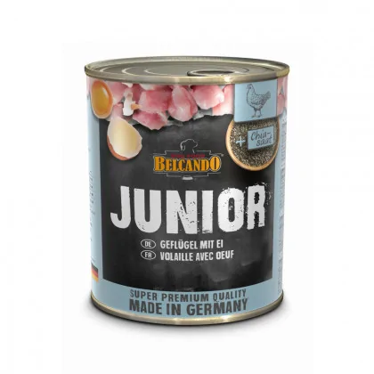 Belcando Super Premium Junior puszka mokrej karmy kurczak dla szczeniąt 800 g