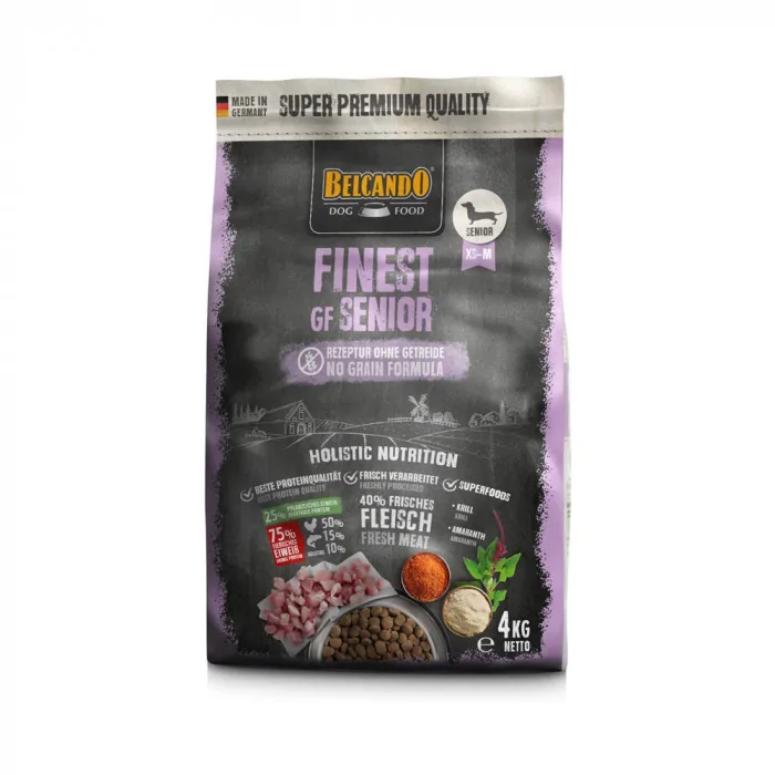 Belcando Finest GF Senior karma worek 4 kg dla psów starszym małych ras