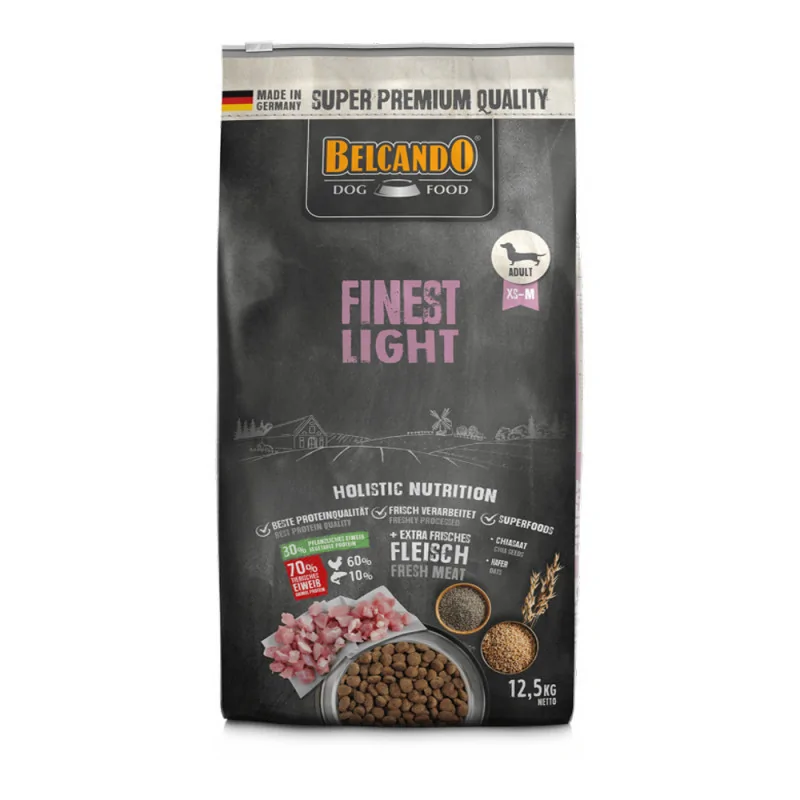 Belcando Finest Light sucha karma worek 4 kg dla psów z nadwagą małych i średnich ras