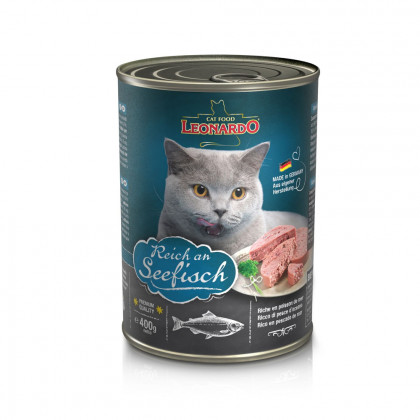 Leonardo Quality Selection Mokra karma dla kotów bogata w ryby morskie produkt 400g