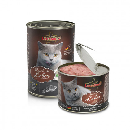 Leonardo Quality Selection karma mokra dla kotów bogata w wątróbkę produkt  200g