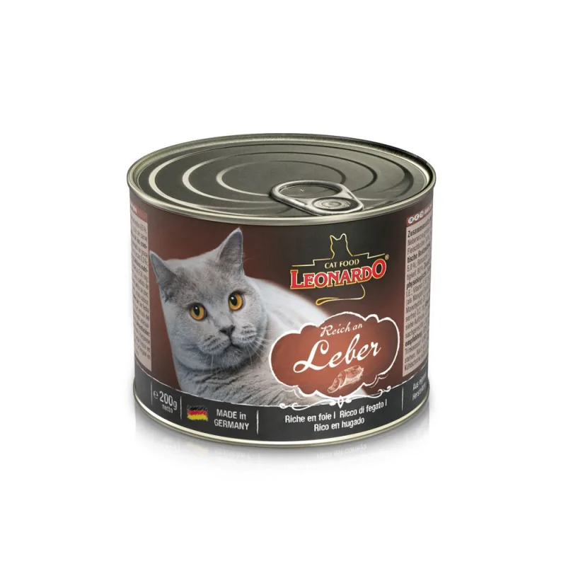Leonardo Quality Selection Mokra karma dla kotów bogata w wątróbkę 200g