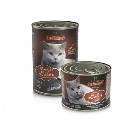 Leonardo Quality Selection  karma mokra  dla kotów bogata w wątróbkę produkt  400g