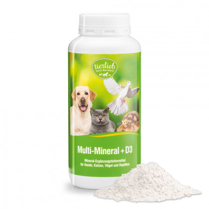 Sanct Bernhard Tierlieb Multi-Mineral +D3 Preparat witaminowy dla psów i kotów  200g
