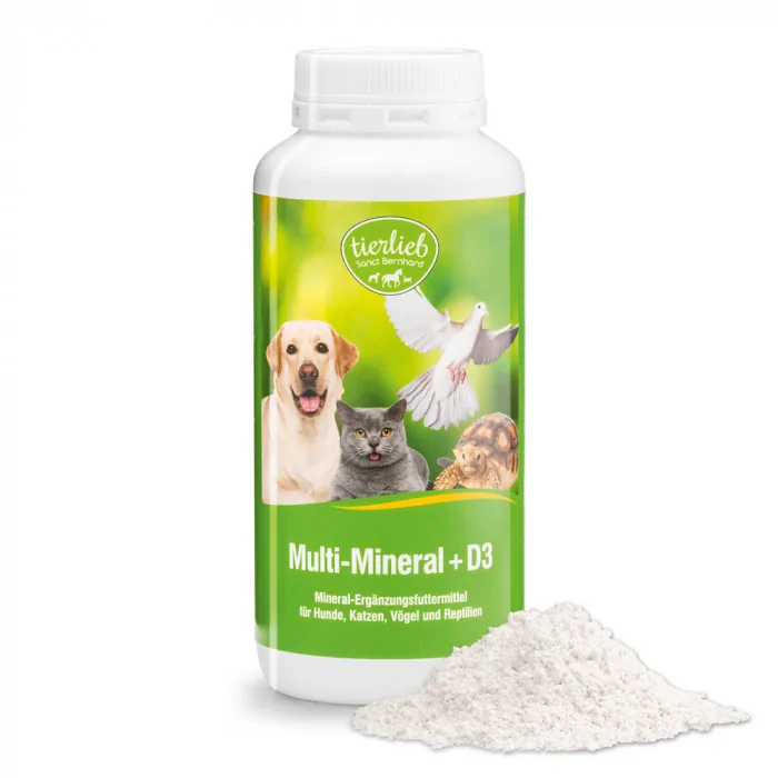 Sanct Bernhard Tierlieb Multi-Mineral +D3 Preparat witaminowy dla psów i kotów 200g